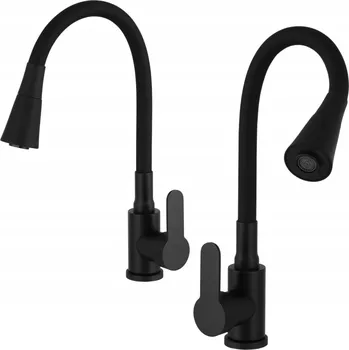 Vodovodní baterie Kuchyňská baterie stojánková apkomfort flex plus černá