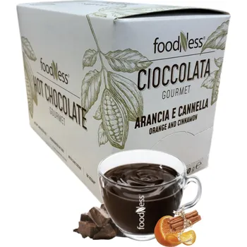 Horká čokoláda Foodness Pomeranč se skořicí 450g