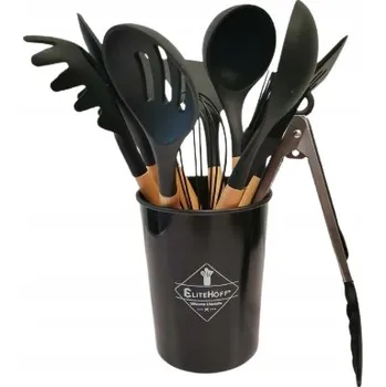 Sada kuchyňského náčiní KUCHYŇSKÉ NÁČINÍ SADA 12 KS ŠPACHTLE STOJAN 6290