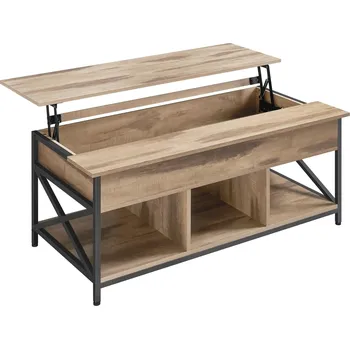 Konferenční stolek Konferenční stolek Vasagle Undo s prodlužovací deskou camel hnědá/černý