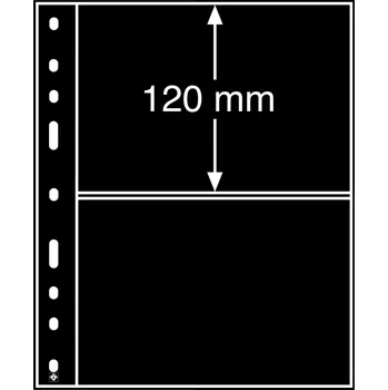 Sběratelství Karta / obálka na bankovky Optima 2S černá (180x120mm) - Leuchtturm