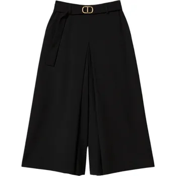Dámské kalhoty Černé široké kalhoty Twinset Twinset černá 3490379
