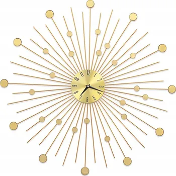 Hodiny Nástěnné hodiny, kovové, 70 cm, zlaté