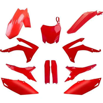 POLISPORT kompletní sada plastů (FULL KIT) HONDA CRF 250R 14-17; CRF 450R 13-16 v sadě tabulka přední (8659400001) i kryty tlumičů (8351700003) barva červená (POLISPORT kompletní sada plastů (FULL KIT) HONDA CRF 250R 14-17; CRF 450R 13-16 v sadě tabulka)