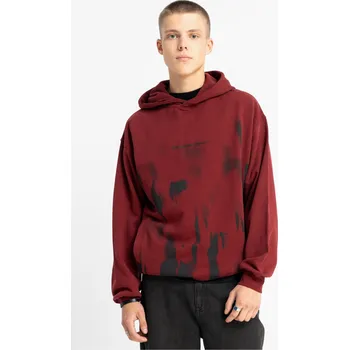 Chlapecká mikina Reporter Young | Chlapecká vínová mikina REGULAR s kapucí a celoplošným potiskem - Barva VÍNOVÁ, Velikost 170 253-0551B-40-660-1