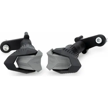 Pádové protektory rámu PUIG R19 22621N černý s šedou gumou