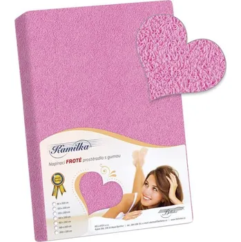 Prostěradlo froté Růžová - 140x200 cm BX1000241