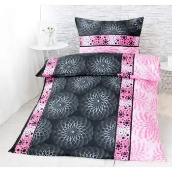 Povlečení UNI Bavlněné povlečení 2 kusy- ADINA růžová 2 x 140 x 200 2x 70 x 90