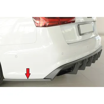 Nárazník Rieger spoiler pod zadní nárazník na levé straně pro Audi A6 4G, C7 sedan r.v. 09/14-, plast ABS bez povrchové úpravy