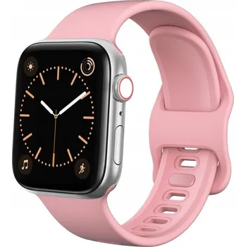 Řemínek na hodinky Tech-Protect Náhradní gumový řemínek pro Apple Watch (42/44mm), Růžový