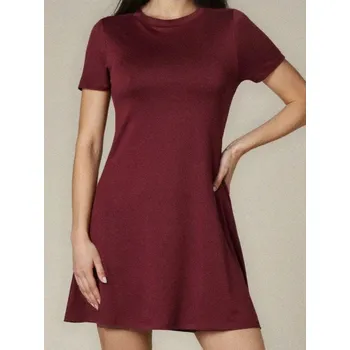 Dámské šaty Sinsay - Pletené mini šaty - burgundy - 591FI-83J - 591FI-83J-XXL