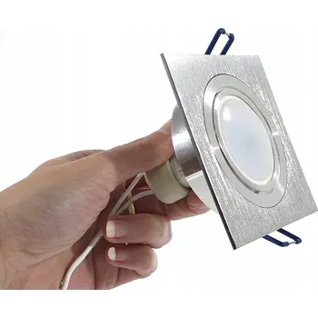 LED sada GU10 3,5W s rámečkem, LED halogen ČTVEREC pro podhledové stropy