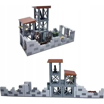 ostatní stavebnice Stavebnice – obranná základna 187dílů – modulární frontová stanice (KL64)