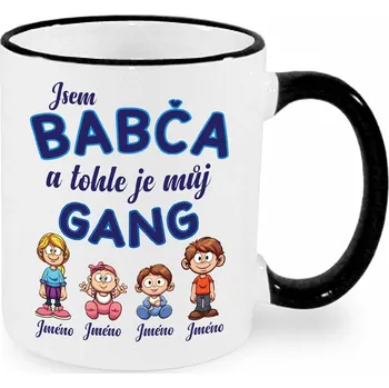 Hrnek - Babči gang Barva: Černá