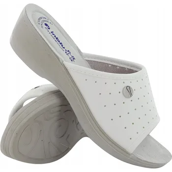 Dámská obuv Dámské zdravotní Nazouváky na klínku bílé barvy Inblu PL-45 39