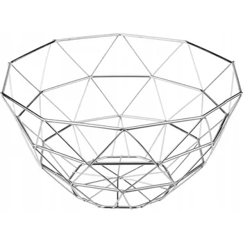 Obraz Koš na ovoce kovový stříbrný