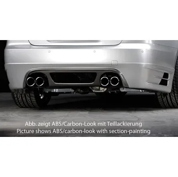 Nárazník Rieger spoiler pod zadní nárazník pro BMW řada 3 E90, E91 sedan, touring vč. faceliftu r.v. 03/05-08/08, 08/05-08/08, 09/08-, plast ABS s povrchovou úpravou Carbon-Look, pro 335i