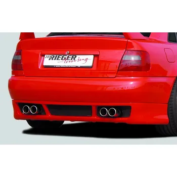 Nárazník Rieger spoiler pod zadní nárazník RS4-Look pro Audi A4 B5 avant, sedan r.v. 11/94-98, plast ABS bez povrchové úpravy, 11/1994-1998