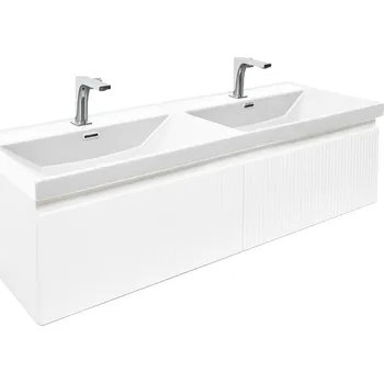 Koupelnový nábytek SAT Koupelnová skříňka s umyvadlem SAT Evolution 118x30x44,8 cm bílá mat SATEVO120WMU4BA SATEVO120WMU4BA