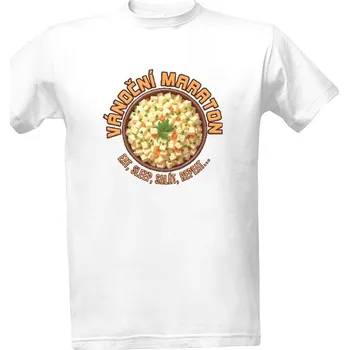 Tričko s potiskem VÁNOČNÍ MARATON pánské