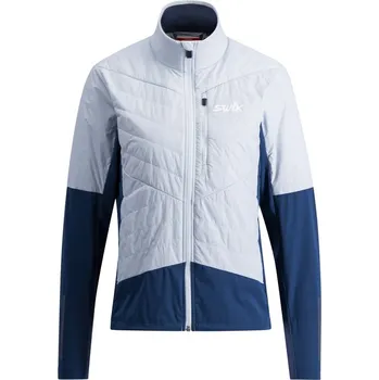 Dámská větrovka Swix hybridní bunda Nordic Warm Hybrid Jacket W 2025/2026 Modrá S Dámské