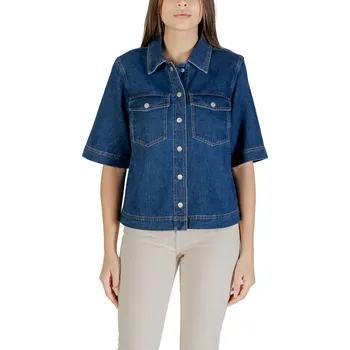 Dámská casual bunda Dámská džínová bunda Only Only modrá | krémová 3491689