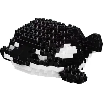 ostatní stavebnice Kreativní mini stavebnice Kosatka 8 x 8,5 x 3,5 cm Podmořský oceánský svět Částicové bloky Vzdělávací zvířecí model Malá kompatibilní stavebnice