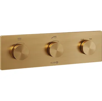 Vodovodní baterie Kludi Pushtronic vanová baterie pod omítku s termostatem || 38300N1-00