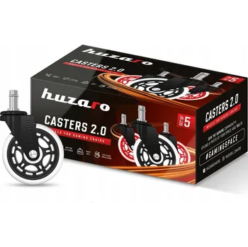 Otočné kolečko Huzaro černé 75 mm pro židli, 5 ks
