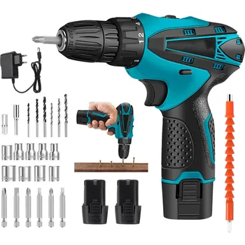 AKU VRTAČKA AKUMULÁTOROVÝ PŘÍKLEPOVÝ VÝKONNÝ ŠROUBOVÁK 2x AKU