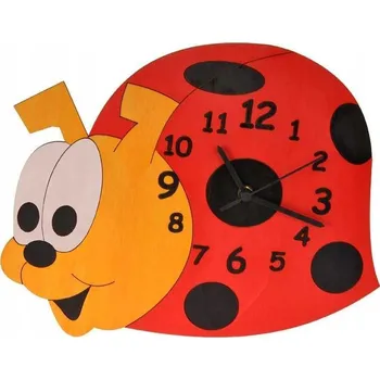 Hodiny DoDo Dětské dřevěné hodiny beruška
