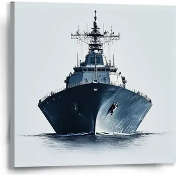 Obraz Sablio Obraz Válečná loď na klidném moři - 50x50 cm