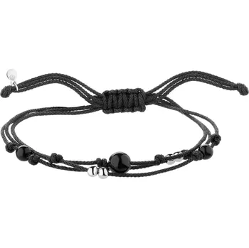 Náramek Náramek se stříbrnými prvky a broušeným sklem - kuličky - AP541-9651