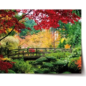 Plakát Sablio Plakát Most v parku - 60x40 cm