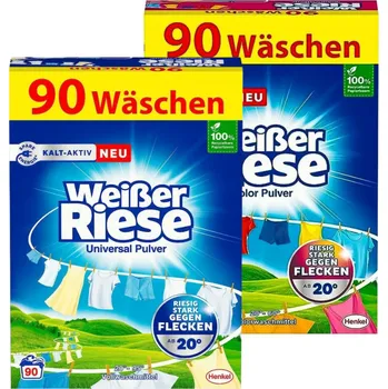 Prací prášek ACTION PACK Weisser Riese Colr + Universal prášek na praní