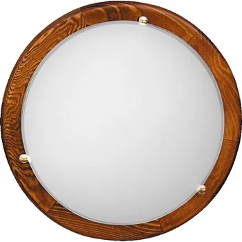 Stropní kulaté LED osvětlení BIANCA - 16W, 6500K (studená bílá), 40cm, kulaté, dub