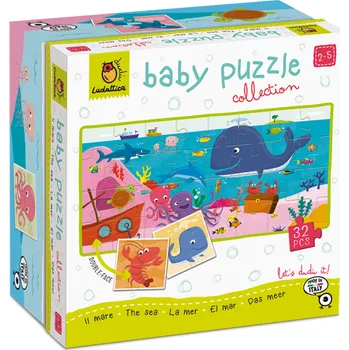 Puzzle Oboustranné puzzle pro nejmenší - Ludattica - Moře - 32 dílů