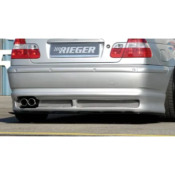 Nárazník Rieger spoiler pod zadní nárazník pro BMW řada 3 E46 sedan po faceliftu r.v. 02/02-, plast ABS bez povrchové úpravy