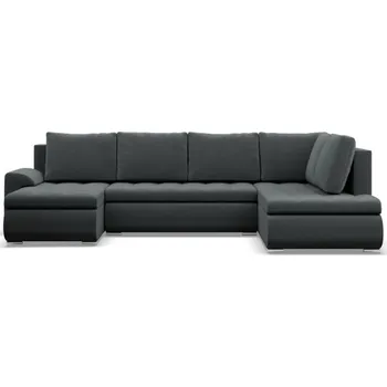 Sedací souprava Sedací souprava FORESTA Kronos ve tvaru U, pravá tmavě šedá