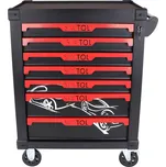 SIXTOL Dílenský vozík na nářadí MECHANIC TROLLEY KEVIN | PRÁZDNÝ 7 šuplíků (prázdný)