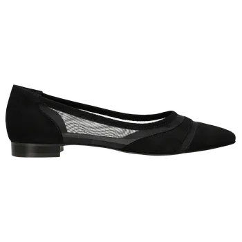 Dámské polobotky Černé Dámské Balerínky Se Síťovinou Wojas 4407181 38