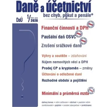 Daně a účetnictví bez chyb, pokut a penále 1/2026