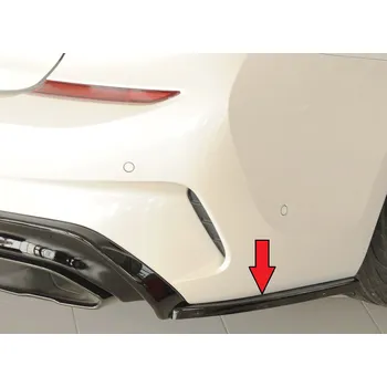 Nárazník Rieger spoiler pod zadní nárazník na pravé straně pro BMW řada 3 G21 touring r.v. 03/19-06/22, plast ABS lakovaný do černé lesklé barvy