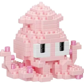 ostatní stavebnice Zábavná mini stavebnice Chobotnice 7 x 6 x 5,1 cm Oceánský podmořský svět Částicové bloky Kreativní vzdělávací zvířecí model Kompatibilní malá stavebnice