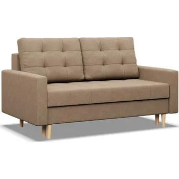 Pohovka Dvoumístná pohovka ELMA rozkládací, cappuccino