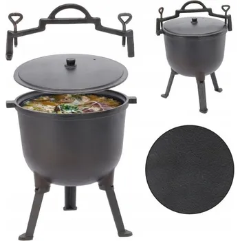 Kempingové nádobí Pro-Tech shop Myslivecký litinový kotlík 11L 30,5x22cm 62363 BBQ3727
