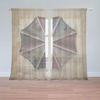 Záclona Sablio Záclony Resident Evil Umbrella Corporation Vintage: 2ks 150x250cm