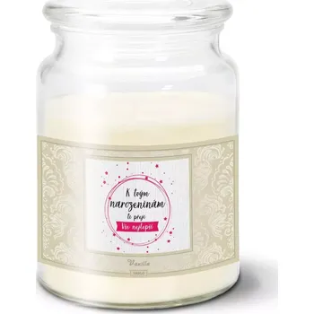 Svíčka Sablio Svíčka K tvým narozeninám ti přeji vše nejlepší: 500 g