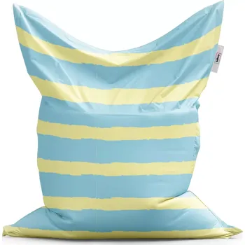 Sedací pytel Sablio Sedací vak Classic Modrožluté pruhy - 150x100 cm
