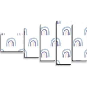 Obraz Sablio Obraz - 5-dílný Duha - 100x60 cm